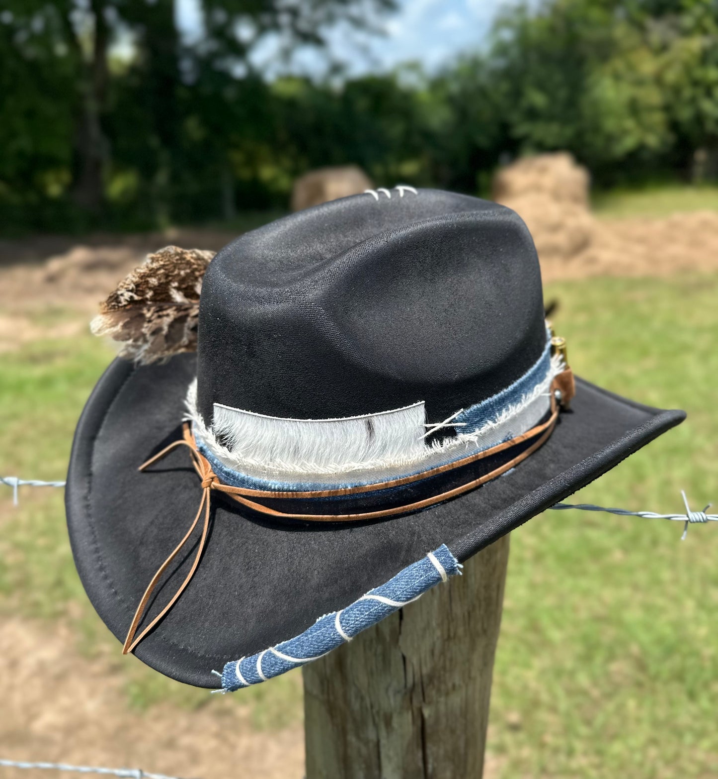 Black Rifle Casings Unisex Large Brim Cowboy Hat